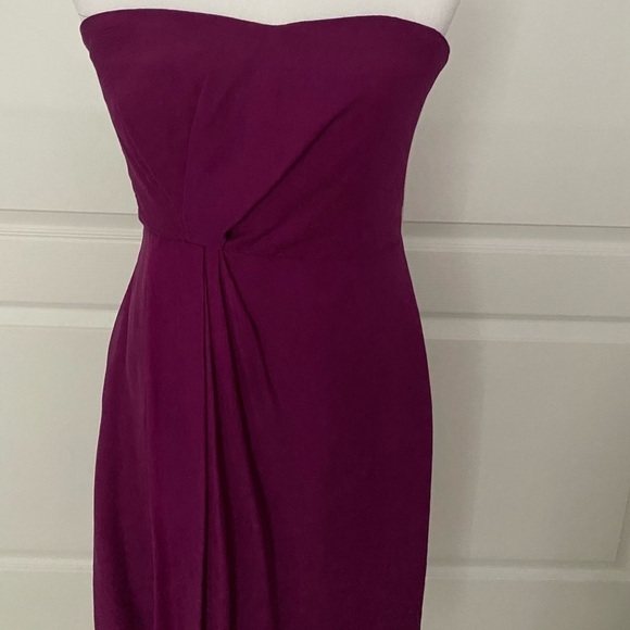 J. Crew Magenta Strapless Cocktail Dress - Picture 2 of 7